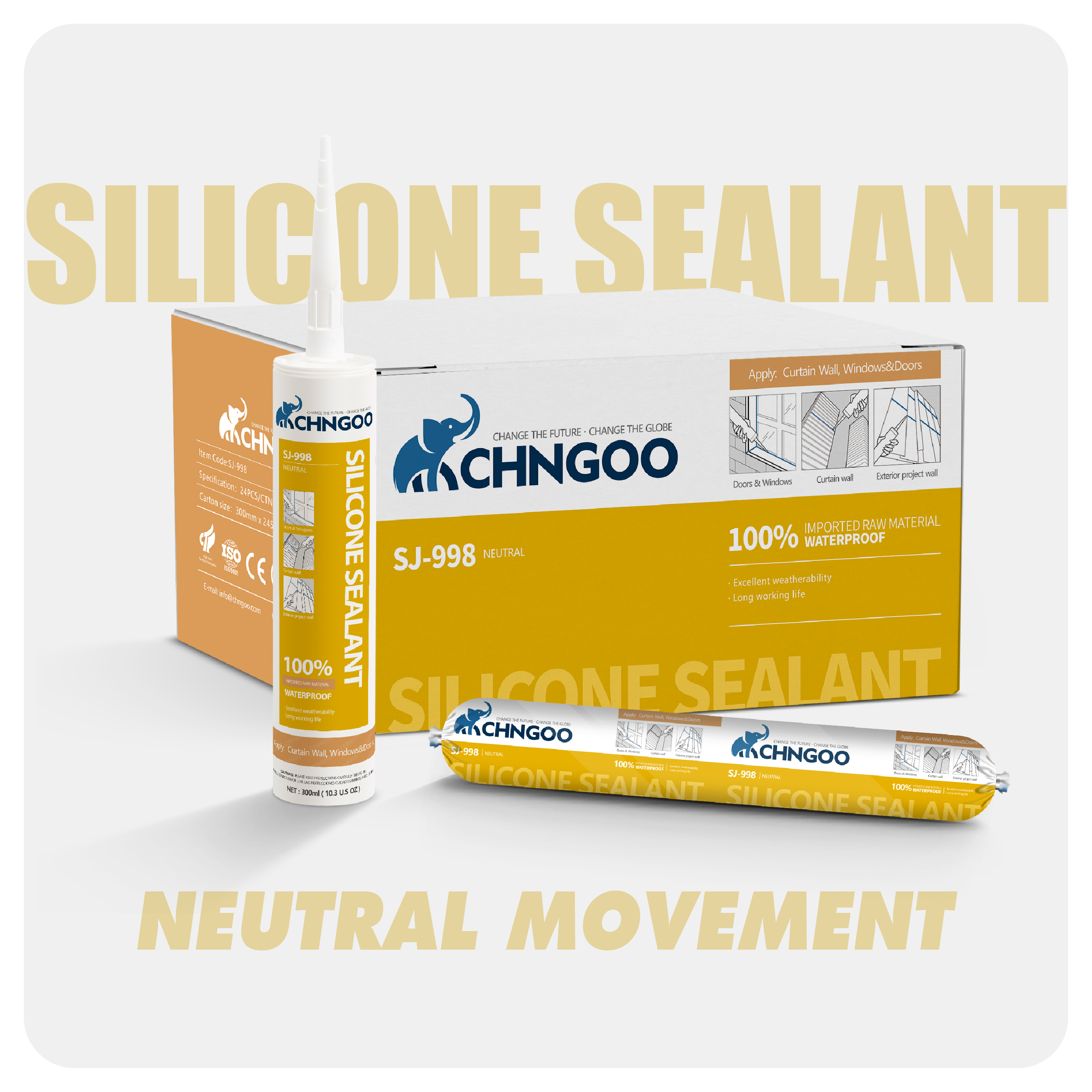 Super weather resistant high-rise construction silicone sealant（SJ-998）