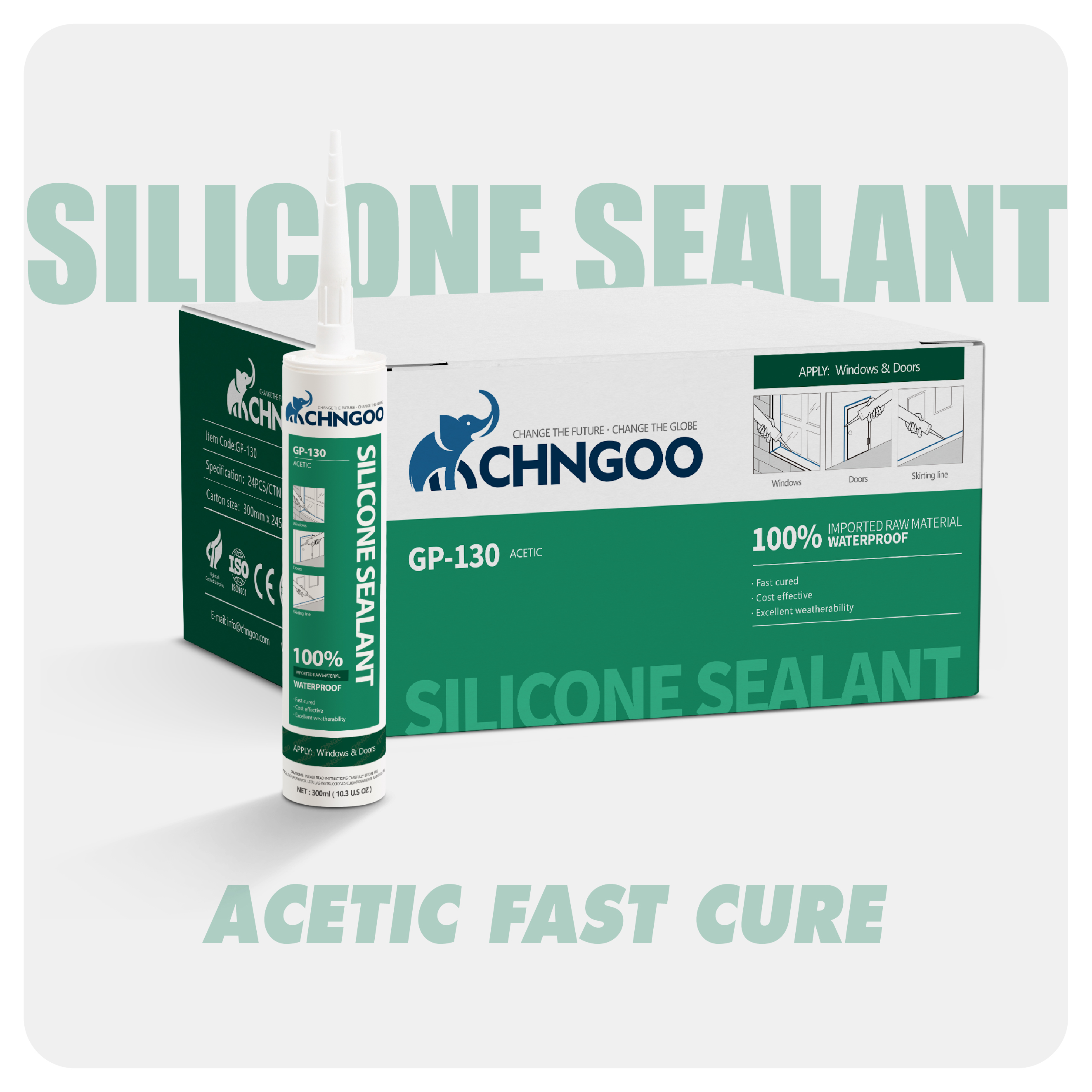 Acetic Fast Dry Silicone Sealant（GP-130）