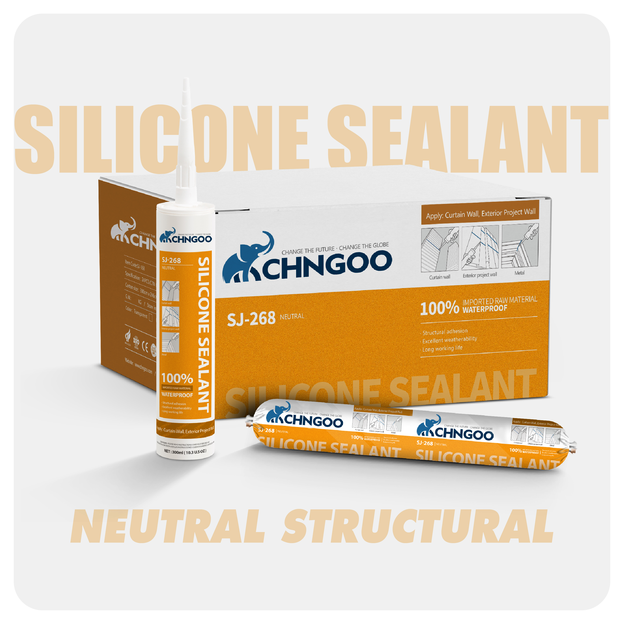 Neutral Superior Structural Silicone Sealant（SJ-268）